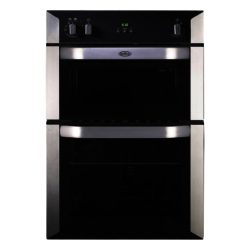 Belling BI90FP 60cm Built-in Double Oven with Programmer in Stainless Steel